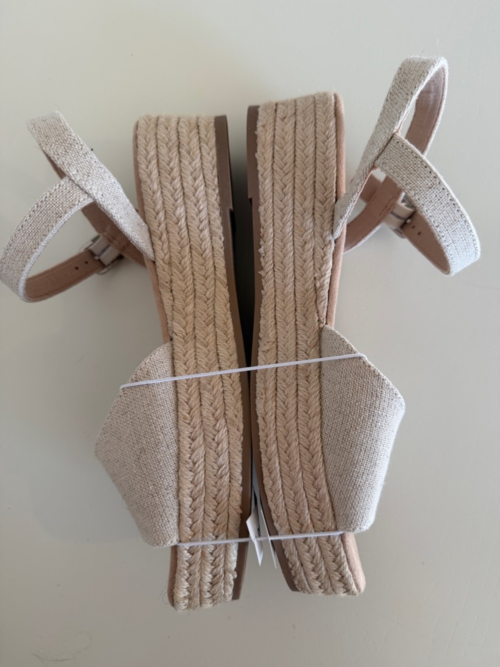 Old Navy Light Beige Linen Espadrille Slingback Sandals - Light Beige - Picture 2 of 11